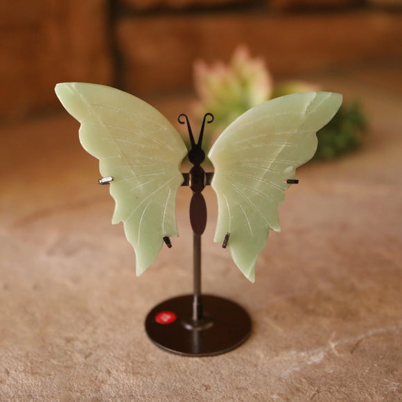 Green Calcite Butterfly