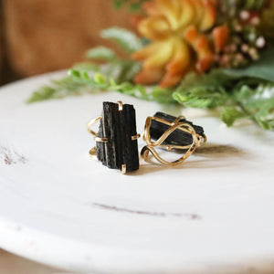 Black Tourmaline Ring